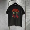 Herr tshirts saint michael ss män t shirt tvättade nöd vintage casual överdimensionerad korta ärm tees