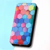 Flip Stand Colorful Rhombus Leather Phone Case för Google Pixel 7 6 8 Pro 4A 5A 5XL Wallet Magnetic Card Cover Bag