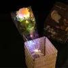 Dekorative Blumen Herbst künstliches Geschenk leuchtende Valentinsgrüße Simulation Rose PC LED Party leuchtende 1 Rosen Wohnkultur-Set
