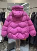 Piumino da donna Parka Moda Parka con cappuccio Abbigliamento invernale da donna 2023 Nuova giacca di pane corto CPiumino d'anatra bianco Cappotto da donna di grandi dimensioniL231118