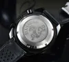 Omeg nowe sześć trzech szwów luksusowe zegarki męskie kwarc zegarek wysokiej jakości najlepsza marka designerska zegar skórzany pasek Męs