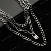 Layered Chain Halskette Cool Lock Goth Accessoires Grunge Style Fairy Core Choker 2000er Jahre Ästhetik Y2k E Girl Schmuck ModeschmuckHalskette Schmuckzubehör