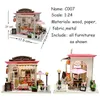 Doll House Accessories Diy Doll House Miniature Dollhouse With Furnitures Wood House Miniaturas Toys for Children Year Christmas Gift C M 230417