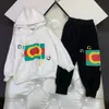Çocuk Giysileri Setler Tasarımcı Hoodies Pantolon Trailsits Toddler Erkek Kız Kızlar Lüks Marka Çocuklar Uzun Kollu Sweatshirts Pant Mektubu Günlük Giyim