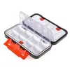 Boîte de matériel de pêche étanche, boîte d'accessoires pour crochets et leurres, boîte de rangement pour outils de pêche, boîtes de produits de pêche à la carpe double face FishingFishing Tackle Boxes