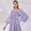 Vêtements Ethniques Femmes Marocaines Musulmanes Abaya Soirée Maxi Dress Dubai Cocktail Jilbab Islam