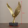 Decorative Objects Figurines Home Decoration Gold Statues Living Room Ornament Decorative Figurine Tabletop Abstract Sculpture 231117