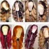 Chignons humanos 13x4 Body Wave Lace Front Peluca de pelo prearrancado 13X6 HD Pelucas frontales transparentes 4x4 5x5 6x6 Peluca de cierre 230417