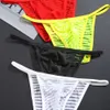 Underwear Men Transparent Silk Striped Cueca Briefs Cheap Sexy Lingerie Sheer Slip Homme Gay Hot Mens