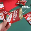 Confezione regalo 100 pezzi / set Sacchetti termosaldati per biscotti di Babbo Natale per confezioni di biscotti al torrone fatti a mano Anno di Natale C4X8