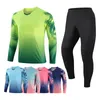 T-shirts d'extérieur Gardien de but Maillots de football personnalisés pour hommes Uniformes Survêtement Vêtements de football Ensembles Survêtement Uniforme de football à manches longues 231117