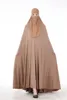 Etniska kläder Ramadan Abaya Dubai Muslim 2st Veil Hijab Full Cover Burka Niqab Dress Jilbab Kaftan For Women Oman Elbise Robe Prayer