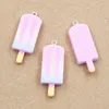 10pcs Charms Summer Ice Cream Popsicle Ice Icicle Lolly Pendant Craft Making Findings Handmade Jewelry DIY For Earrings Necklace Fashion JewelryCharms