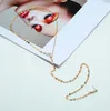 Chains Fashion And Creative Models Europe The United States Network Red Metal Small Round Pearl Short Necklace Earrings One Chain