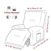 Stolomslag Tjock Split Recliner Chair Cover Non-Slip Polar Fleece Single Soffa Covers för vardagsrum Lazy Boy Relaxerande fåtölj Slipcovers 231117