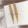 Dangle Kroonluchter Vintage Gouden Kwastje Oorbellen Voor Vrouwen Glanzende Geometrische Oorbel Nieuwe Mode Bruiloft Sieraden Drop De Dhgarden Otzo8