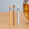 80x9mmms Metal Cigarette Pipe With Spring US Dollar Wood Color Mini Smoking Pipes