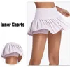 Tennis -rokken Cloud verbergen veilige tennisrokken XSXXL Gym Golf Running Pleated Pantsskirt Sexy Women Sports Fitness Shorts Pocket High Taille Skort 230418