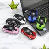 Souris sans fil 2,4 GHz souris de voiture 3D optique sport forme récepteur USB pour PC portable livraison directe ordinateurs réseau claviers entrées Dhgml