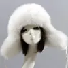 BeanieSkull Caps Ushanka Bomber Hoed Winter Vrouwen Nepbont Winddicht Oorklep Trapper Cap Dame Warme Russische Ski Gorras 231117