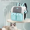 Cat Carriers Crates Houses Pet Carrier Bag Pets Backpack Outgoing Carry Cats Double Shoulder Travel Breathable Puppy Bags Supplies Q231116