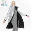 Parkas en duvet pour femmes ICEbear 2023 hiver nouveau style doudoune allongée à la mode sur le genou hiver dames veste GWY22527DL231118