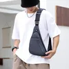 Bolsas al aire libre Hombres Moda Sling Bag Slim Mochila de hombro impermeable para viajes Senderismo Anti-Ladrón Crossbody Pecho Daypack Bolsillo personal