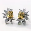 Dangle Earrings 2023 Petal Fashion High Grade Feminine Style 925 Wind Set Diamond Sun Flower Issued As A Substitute