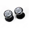 Retro Men Women Stud Earrings Designer Stylish Cubic Zirconia Earring Stainless Steel Ear Jewelry Gifts for Male Female