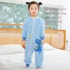 Slaapzakken Koe Cartoon Flanel Kinderen Babyslaapzak Zak Warme Winterkleding Peuter Slaapzak Pyjama Voor Meisjes Jongens Kinderen 1-6 Jaar 231118