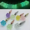 Smoking Cool Glitter Powder Colorful Glow In Dark Portable Dice Bracket Clip Support Stand Dry Herb Tobacco Preroll Cigarette Cigar Fixed Holder Clamp Tongs Tips