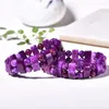 Strand Wholesale Purple Dragon Crystal Bracelet Beads Hand Row Birthstone Of February For Women Men Bracelets Jewelry JoursNeige