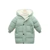 Daunenmantel 212Y Kinder Lange Oberbekleidung Winterkleidung Teen Jungen Mädchen CottonPadded Parka Mäntel Große Kinder verdicken warme Baumwolljacken 231117