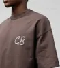 Mäns T-shirts 2023 Cole Buxton extra stor enkel tryckt bomullsrundhals High Street Men's and Women's Short Sleeve T-shirt S-XL T231118