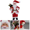 Christmas Decorations Cute Santa Claus Standing Doll Christmas Tree Pendant Figurines Plush Toy Ornament Xmas Holiday Party Decor Supplies Ornaments 231117