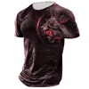 Camisetas masculinas camisetas 3d de leão masculino