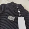 Bebé niña diseñador otoño e invierno nuevo suéter clásico de manga larga punto a cuadros marca de moda casual ropa para niños tamaño 110-160 cm j01