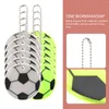 Embrulho de presente 12pcs Reflexivo futebol pendurado decoração backpack Charms School Bag Ornament