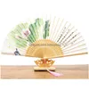 Party Favor Vintage Party Favor Silk Folding Fan Retro Chinese Japanese Bamboo Fold Tassel Dance Hand Fans Home Decoration Ornament Cr DHHD5