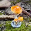 Dekoracje ogrodowe mikro krajobraz żywiczny rzemiosło wróżka miniaturowa grzyb statua mini akcesoria bonsai ornament