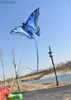 KITE Tillbehör Gratis frakt Butterfly -drakar som flyger för barns drakar stränglinje utomhusleksaker för barn drakar fågel ripstop nylon tyg drakar231118