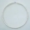 Pendant Necklaces natural freshwater 5-6MM pearl rice grain shape necklace wild simple 925 sterling silver clasp231118