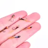 6pcs Tungsten Perdigon Nymph Małe koraliki Fly Rainbow Brown Trout Grayling Brook Trout Szybki zlew mucha Łowoty Przynęty Grayling Tungsten Nymph