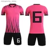 Collectable Custom Soccer Jerseys Men Soccer shirt Sets kit Short Seve Kids Football suit Uniforms Adult Soccer Tracksuit Jerseys 9202 Q231118