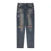 Jean homme pantalon en jean Streetwear Hip Hop