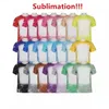 Sublimatie gebleekte shirts Warmteoverdracht blanco bleekshirt Gebleekte 100% polyester T-shirts XL XXL XXXL XXXXL mix maat FS9535