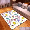 Tappeti per bambini Tappetini da gioco Tappeti Cartoon Flamingo Camera dei bambini Tappetino Comodino Flanella Area Rug Play Cling Grande casa Soggiorno Tappeto D Dhodk