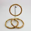 Bag Parts Accessories 4-10 pieces 12cm 15cm 18cm round bamboo circle ring for DIY bag handbag handle Real bamboo handle for crafts sewing 230418