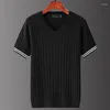 Hommes t-shirts hommes vêtements 2023 à manches courtes tricot T-Shirt Slim Streetwear chemise Tee Homme Social Club tenues T-shirt