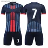 Collectable 23 maillots de football pour hommes Cutsom ensembles + chaussettes + protège-tibias garçons filles kits de football uniformes de football pour enfants maillot de football survêtement Q231118